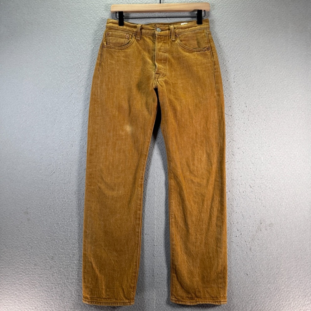 Levis White Oak Cone Denim Jeans Mens 30x32‎ Brown Classic Straight Leg Comfort